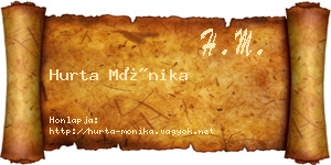 Hurta Mónika névjegykártya
