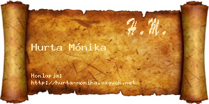 Hurta Mónika névjegykártya
